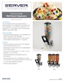 Dry Food Dispensers | Spec Sheet 02084